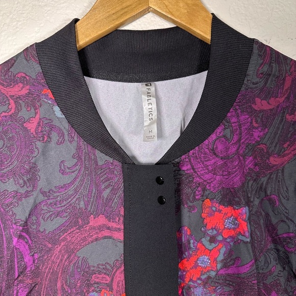 Fabletics Floral Patterned Women's Jacket Medium - Picture 2 of 8